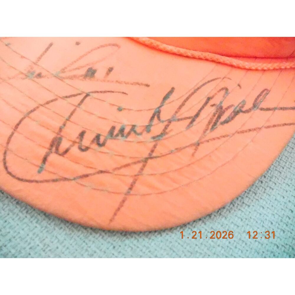 Havoline Racing Cap Signed by Mario & Michael Andretti + Christian Fittipaldi - Picture 4 of 7